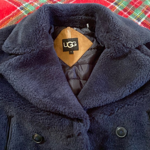 UGG ASHBURY UGGFLUFF PEACOAT Oversized - Picture 1 of 11